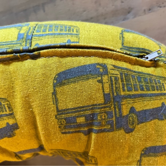 Boppy with Matching Burp Cloth  - Vintage Bus Design - Picture 2 of 3